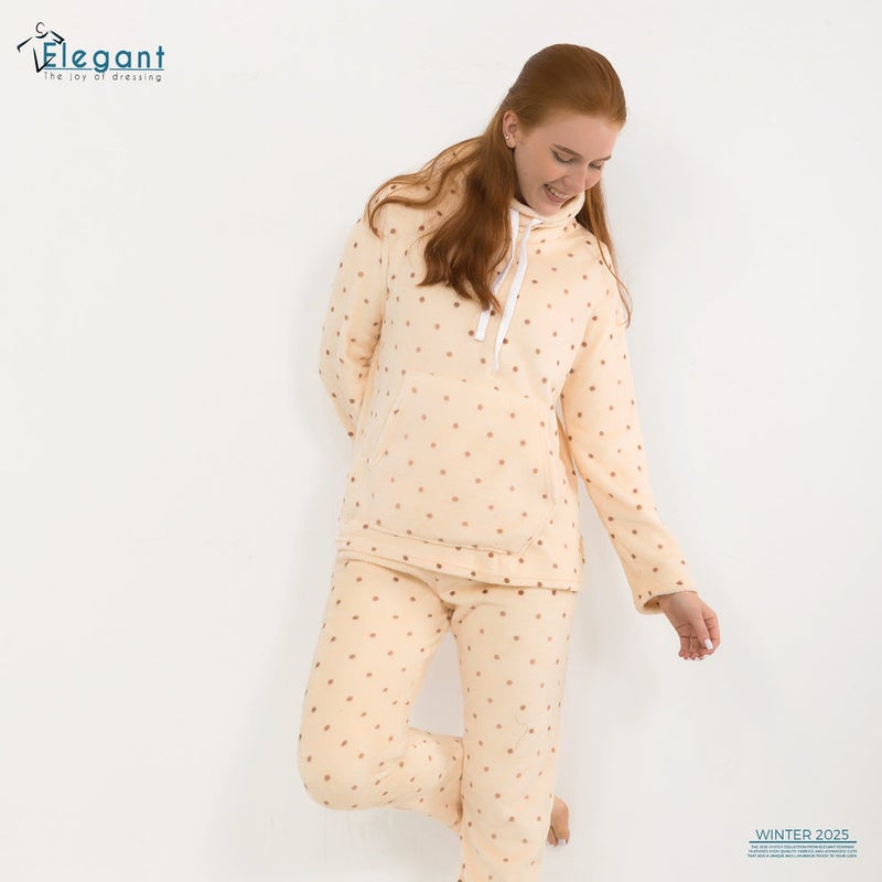 Elegant Polar PJ Turtleneck - Brownie Dots - Image 2